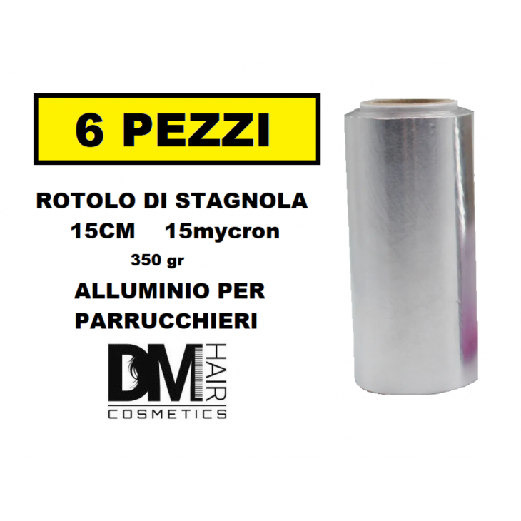 -6 PEZZI STAGNOLA Alluminio in Rotolo 15cm 350gr 15mycron MADE IN ITALY-29,90 €