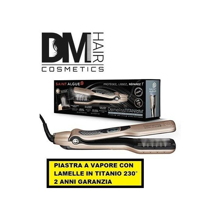 Saint Algue-Saint Algue piastra a vapore demeliss titanium 230° titanio + garanzia 2 anniI-85,00 €