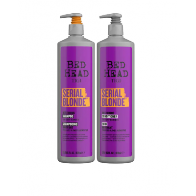 TIGI comestics-TIGI Serial Blonde Restoring Shampoo + Conditioner 970ml Per Bionde Seriali-36,99 €