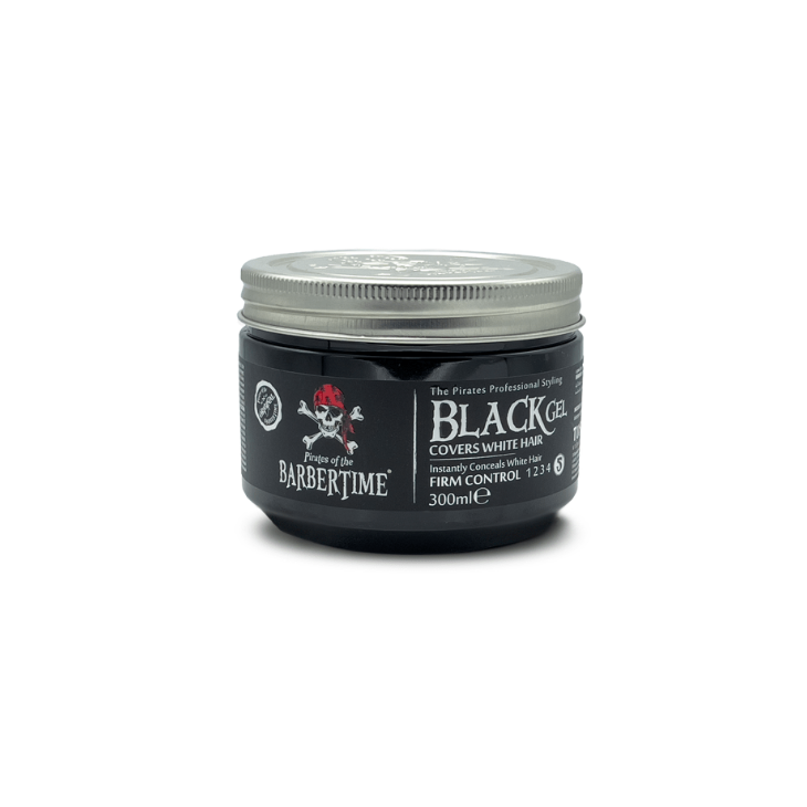 -BARBERTIME Black Gel Copertura Capelli Bianchi Tenuta Media300ml-18,00 €