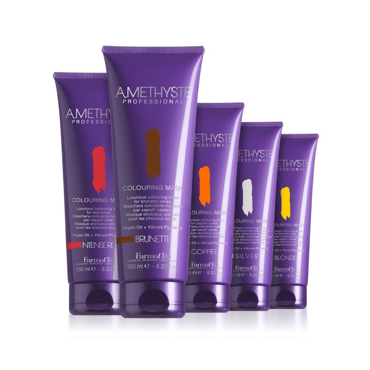 FarmaVita-Farmavita amethyste colouring mask 250ml maschera colorante con olio di argan-14,50 €