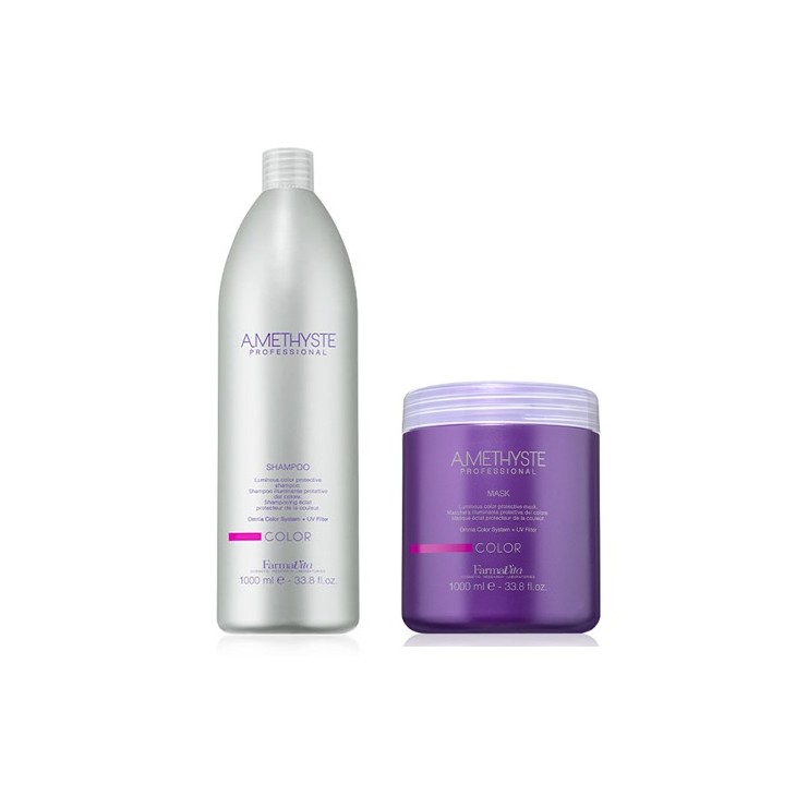 FarmaVita-Farmavita Amethyste Color Shampoo 1000ml + Mask 1000ml Maschera Capelli Colorati-38,99 €