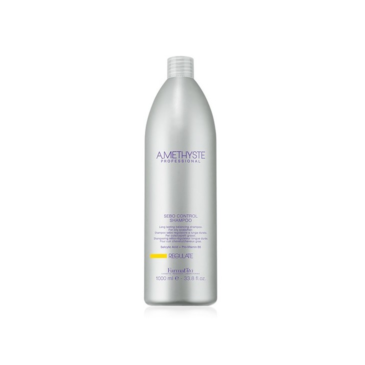 FarmaVita-Farmavita Amethyste Regulate Sebo Control Shampoo 1000ml Antigrasso Sebo regolatore-19,99 €