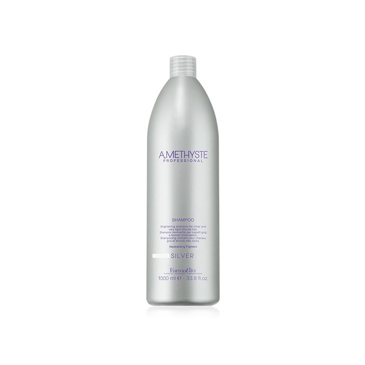 -Farmavita Amethyste Silver Shampoo 1000ml Antigiallo per capelli biondi grigi-19,99 €