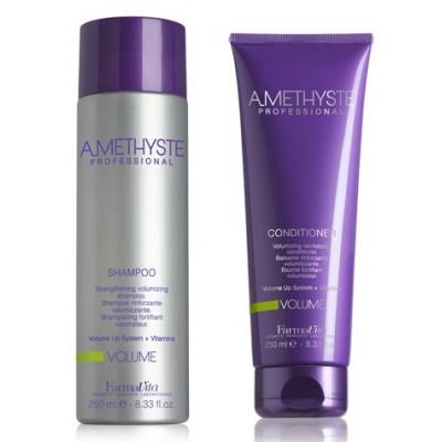 FarmaVita-Farmavita Amethyste Volume Shampoo 250ml + Mask 250ml maschera capelli fini-23,50 €