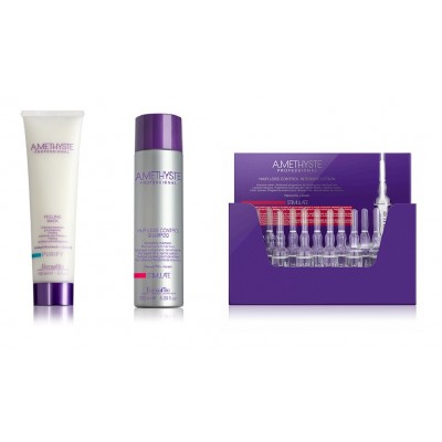 FarmaVita-Farmavita Amethyste Kit Stimulate Densificante Anticaduta Peeling scrub + Shampoo + Fiale-40,99 €