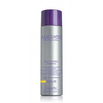 FarmaVita-Farmavita Amethyste Regulate Sebo Control Shampoo 250ml cuoio capelluto grasso-13,80 €