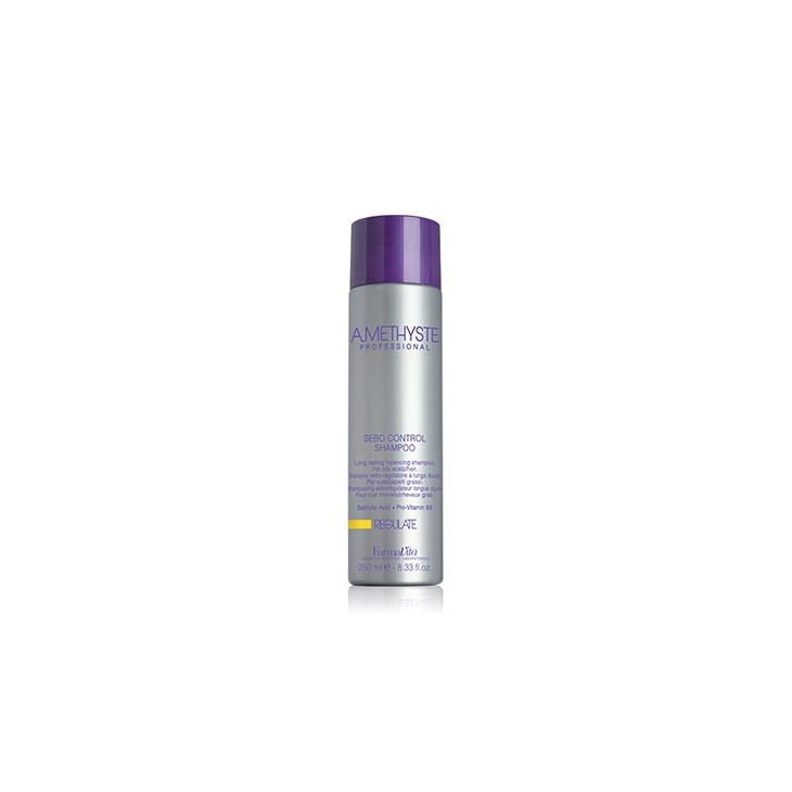 FarmaVita-Farmavita Amethyste Regulate Sebo Control Shampoo 250ml cuoio capelluto grasso-13,80 €