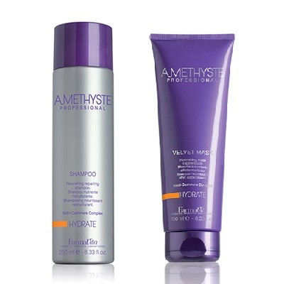 FarmaVita-Farmavita Amethyste Hydrate Shampoo 250ml + Mask 250ml Maschera nutriente-22,50 €