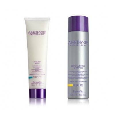 FarmaVita-Farmavita Amethyste Regulate Peeling scrub 150ml + Shampoo 250ml KIT-22,50 €