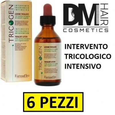 FarmaVita-6 pezzi Farmavita tricogen lozione 100ml trivalent lotion cute grassa o forfora-105,99 €