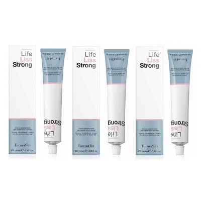 FarmaVita-3 Pezzi Farmavita Life Liss strong 100ml Crema Stirante Lisciante per capelli-25,99 €