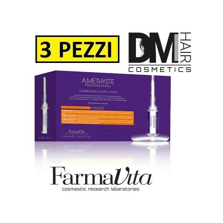 FarmaVita-3 pezzi Farmavita amethyste hydrate luminescence lotion 12x8ml fiale illuminanti-63,99 €