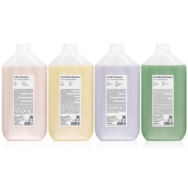 FarmaVita-4 pezzi Farmavita Back Bar Shampoo da salone 5000ml/5litri tutte le varianti-99,00 €