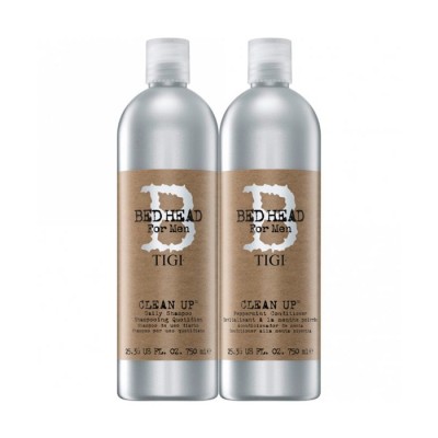 TIGI comestics-Tigi bed head clean up daily shampoo 750ml + conditioner peppermint 750ml kit uomo-30,99 €