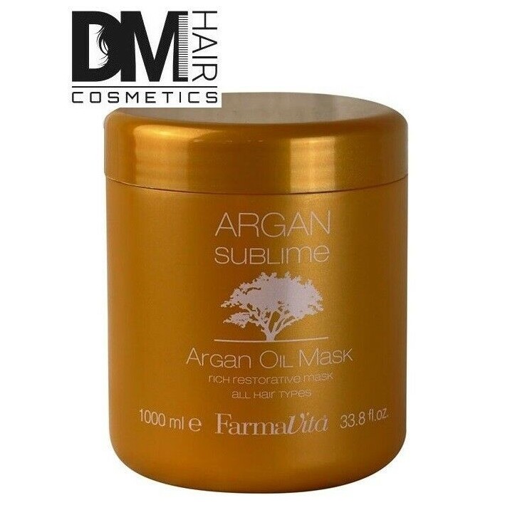 FarmaVita-Farmavita argan sublime oil mask 1000ml maschera per tutti i tipi di capelli-20,50 €