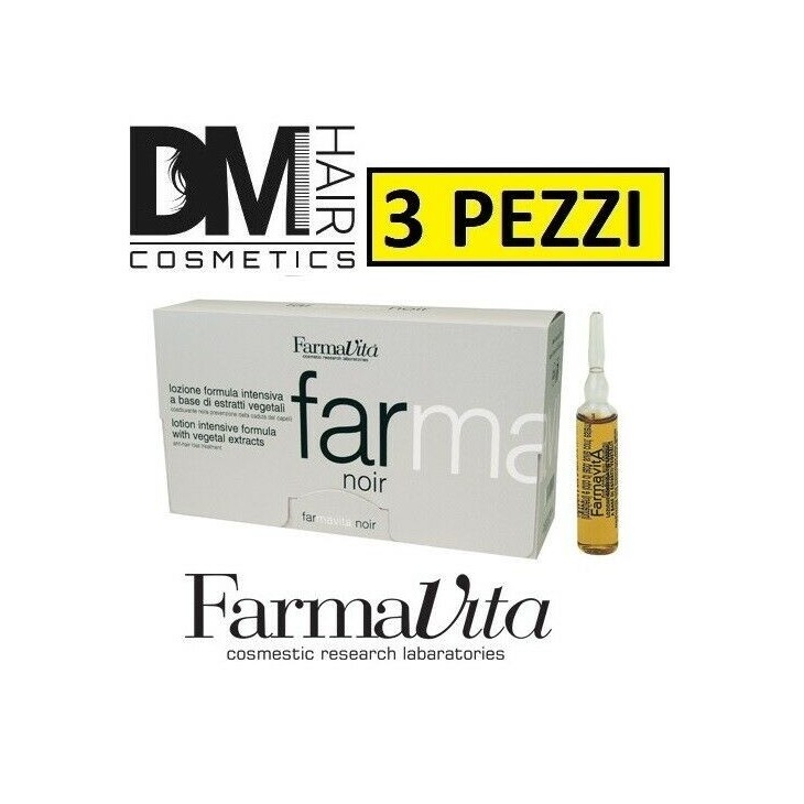 FarmaVita-3 pezzi Farmavita noir fiale anticaduta 12x8ml lozione di estratti vegetali-63,99 €