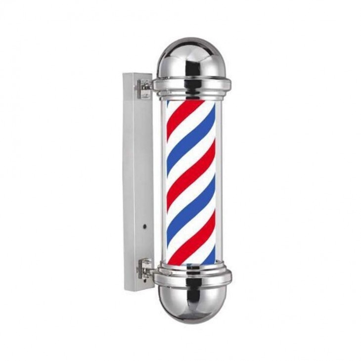 -Barber Pole Insegna Luminosa Barbiere Rotante Piccola 55x15x22cm-119,90 €