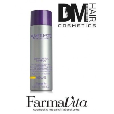 FarmaVita-Farmavita amethyste regulate sebo control shampoo 1000ml +dispencer cuoio grasso-19,99 €