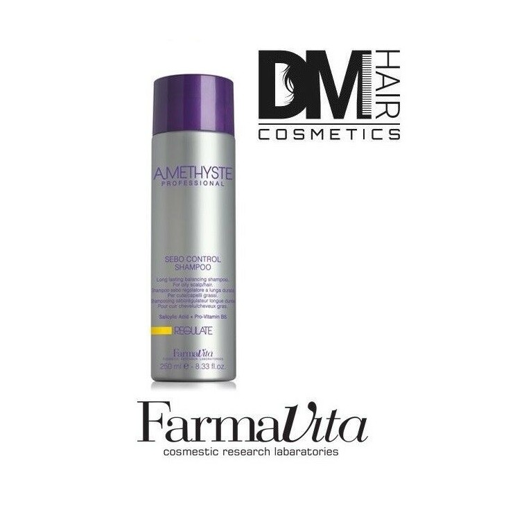 FarmaVita-Farmavita amethyste regulate sebo control shampoo 1000ml +dispencer cuoio grasso-19,99 €