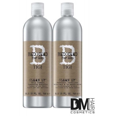 TIGI comestics-Tigi bed head clean up daily shampoo 750ml + conditioner peppermint 750ml kit uomo-30,99 €