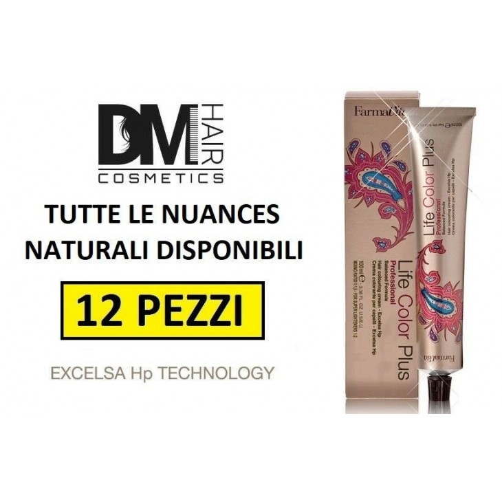 -12 PEZZI FARMAVITA Life COLOR Plus 100ml TINTA COLORE PER CAPELLI PERMANENTE-60,99 €